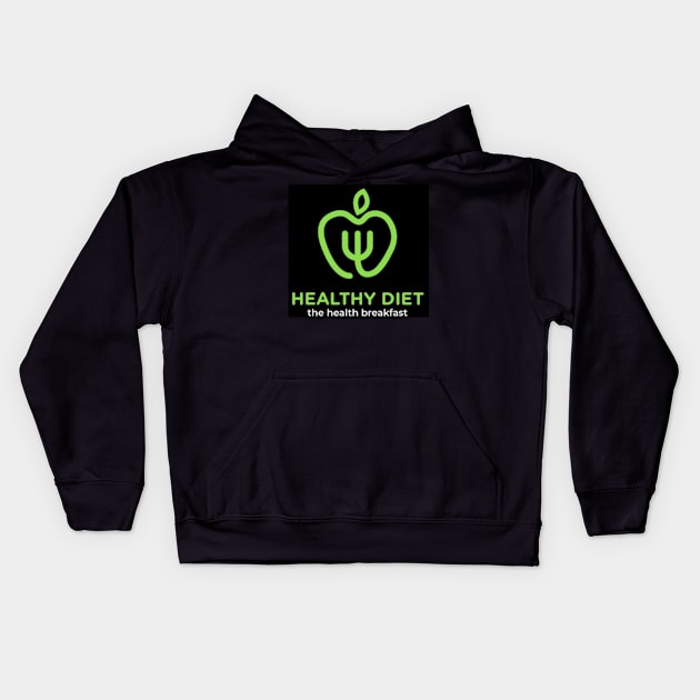 Healthy diet Kids Hoodie by joshsmith